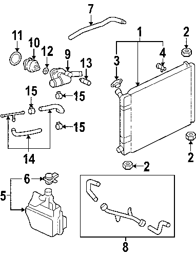 2001 Ford focus zx3 cooling system diagram #1