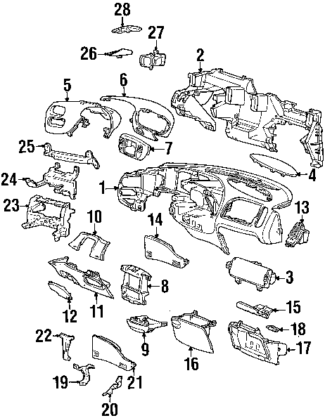 1998 F150 Extended Cab Interior Parts
